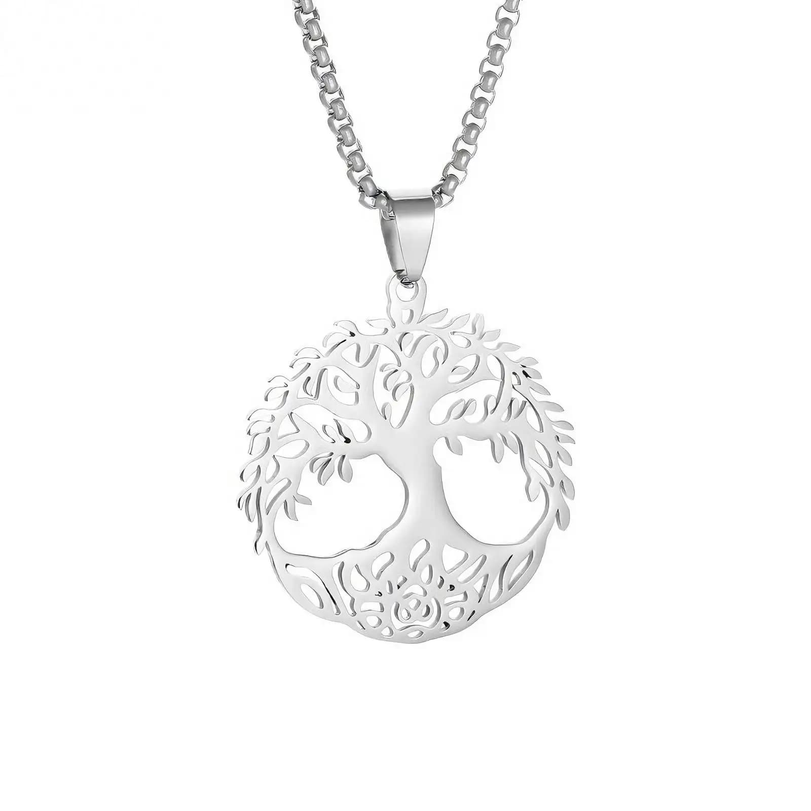 Collier pendentif arbre de vie pour femmes et hommes, cadeau d'anniversaire, accessoire de bijoux en
