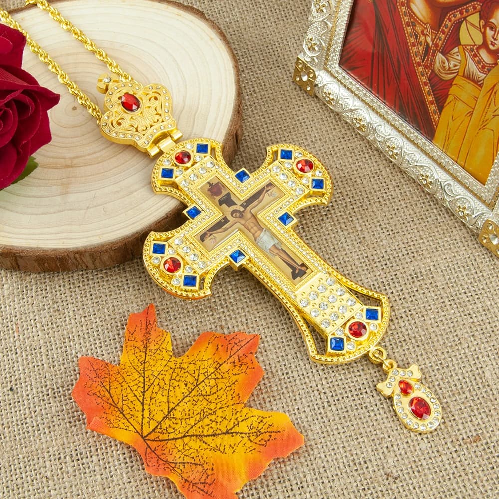 Collier croix de Jésus exquis, cadeau religieux, rappel de l'amour du Christ et 178 chrétiens dévots