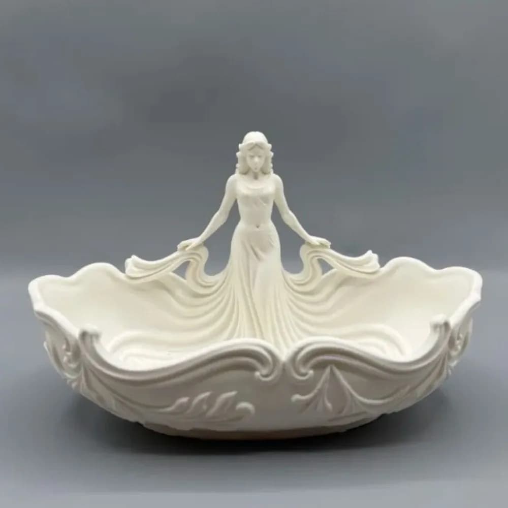 Plateau de rangement élégant pour bijoux, plateau décoratif simple en forme de statue, plateau de ra