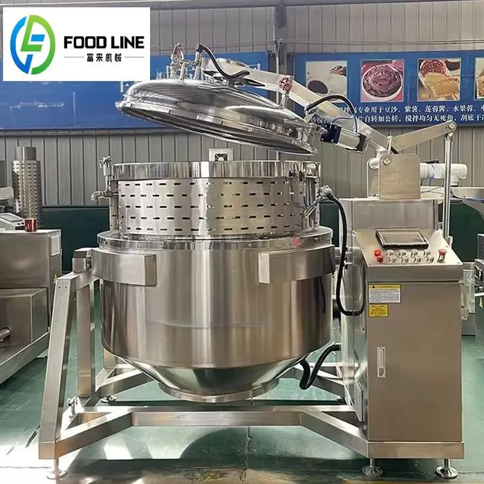 Autocuiseur industriel automatique pour viande de poulet Satay, grand marmite électrique à gaz Comme
