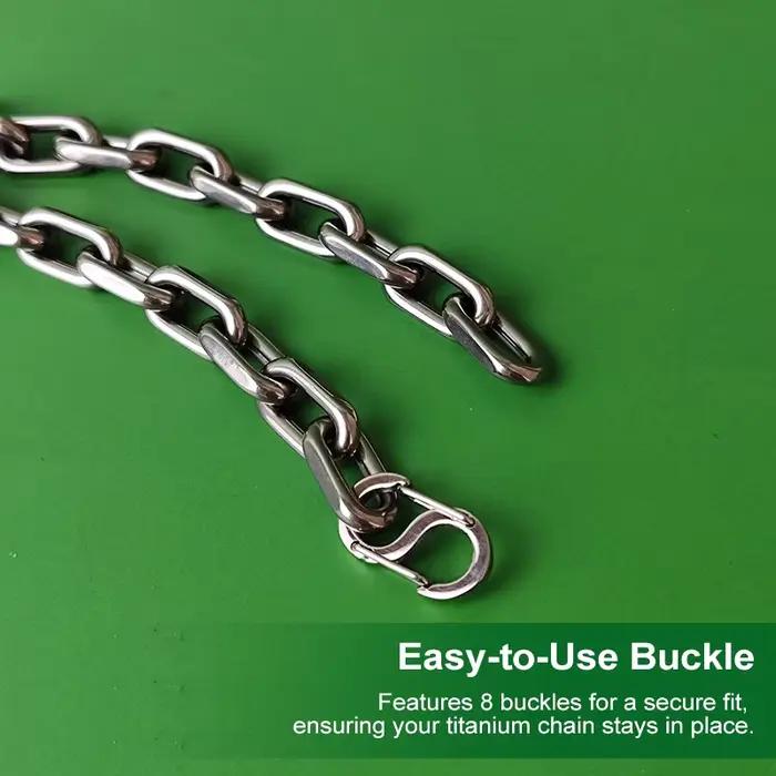 Bracelet chaîne ancre en titane pour hommes | Conception épaisse de 8 mm | Hypoallergénique et l