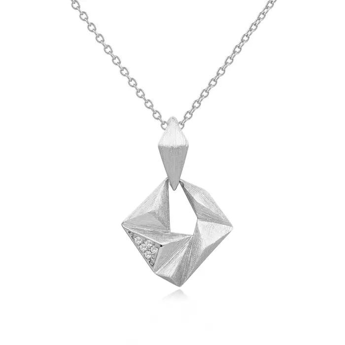 WUIHA – collier avec pendentif en argent Sterling 100% 925, Vintage, couleur VVS1 D, véritable diama
