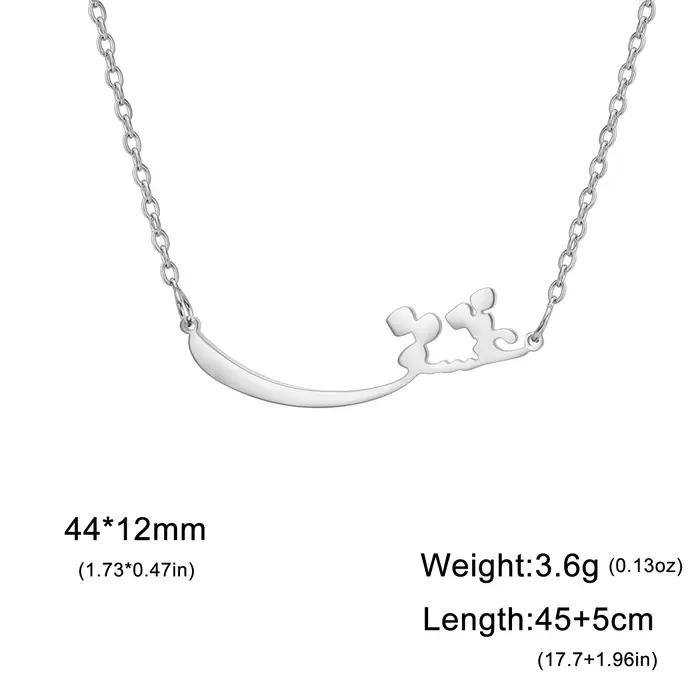Vassago-Collier de luxe en acier inoxydable pour femme, bijoux minimalistes, cadeau de la journée de