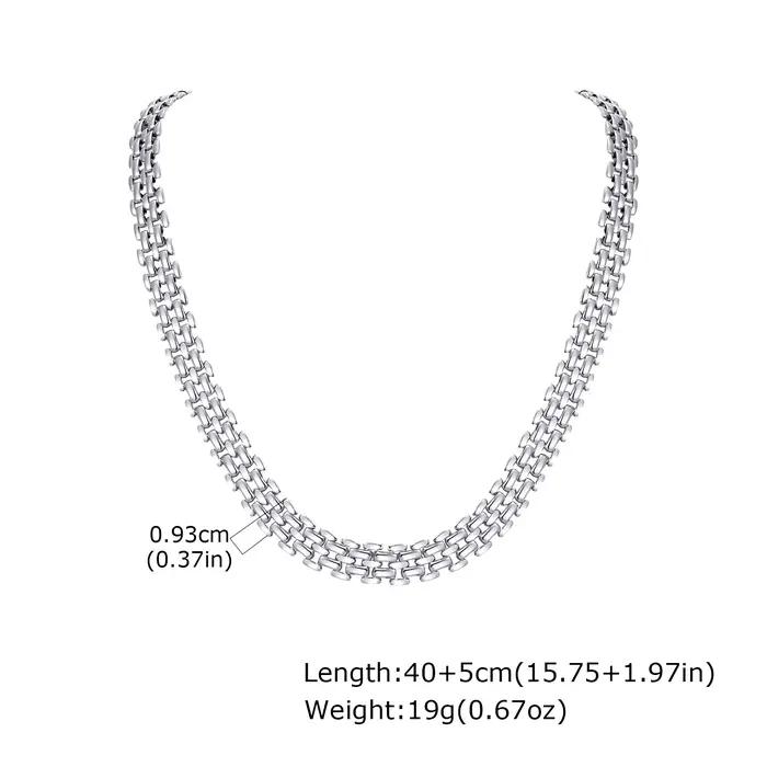 Collier à sangle minimaliste pour femmes, colliers Punk en acier inoxydable pour femmes, accessoires