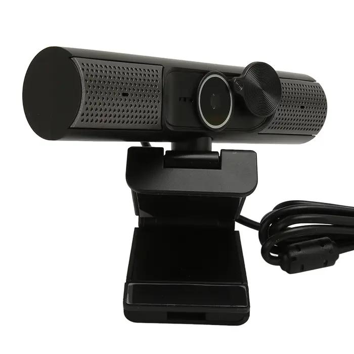 Webcam USB 4K avec mise au point automatique, haut-parleur HiFi, réduction du bruit, micro, caméra PC pour bureau, ordinateur portable, demandes de renseignements vidéo, 2K, 1080P, 30fps