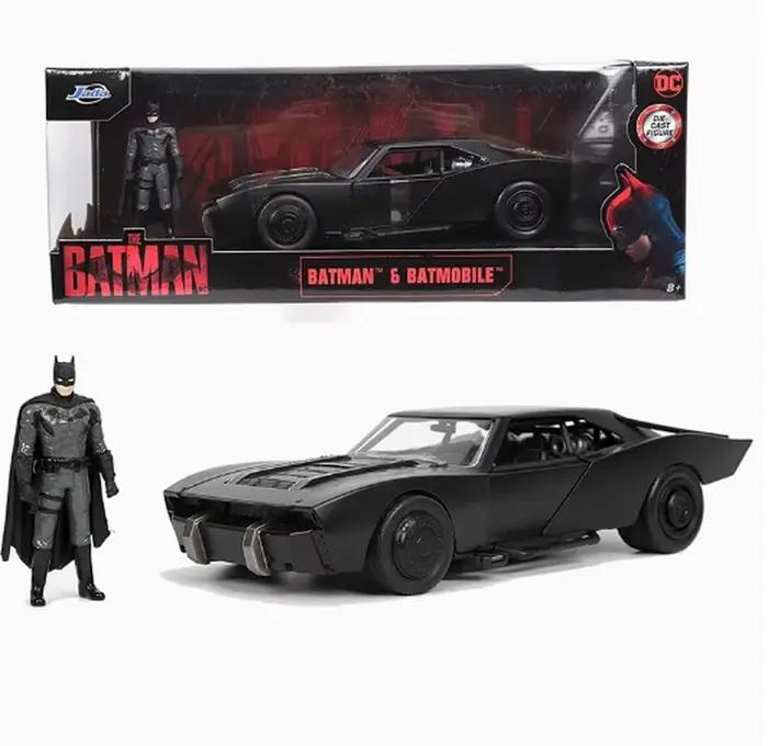 Véritable Jada 1:24 Batmobile Dark Knight Chariot avec poupée Figurine série de films classiques recueillir modèle de voiture en alliage édition limitée