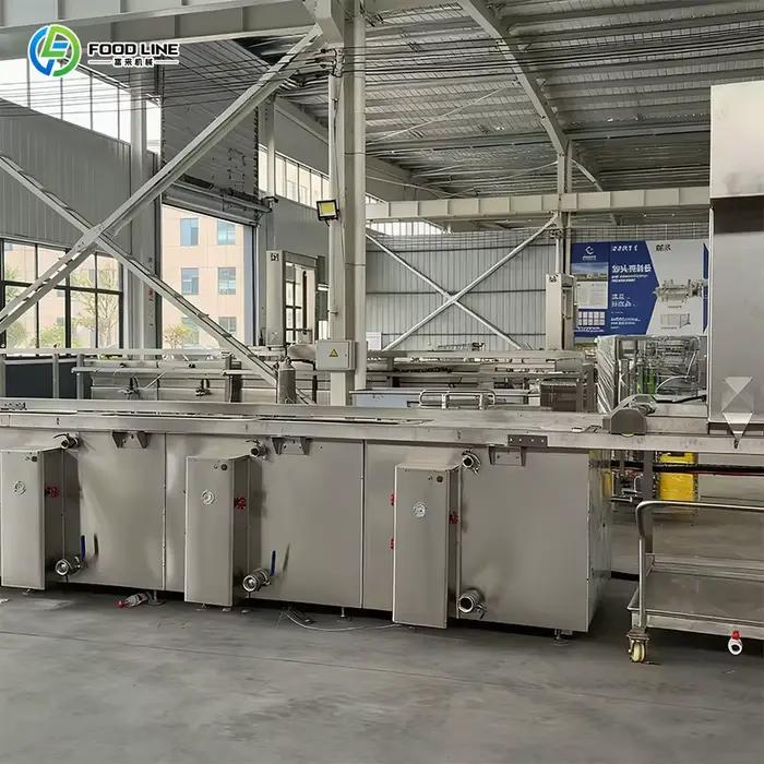 Cuiseur à vapeur continu pour poulet, canard, poisson, volaille, équipement industriel de cuisson de la viande, tunnel de cuisson, équipement d'usine, sur mesure
