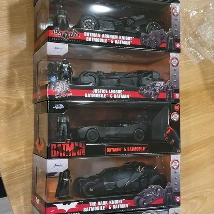 Véritable Jada 1:24 Batmobile Dark Knight Chariot avec poupée Figurine série de films classiques recueillir modèle de voiture en alliage édition limitée