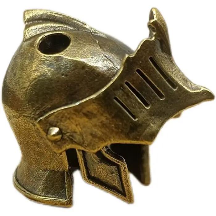 Perle de couteau en laiton pour casque de chevalier, accessoires de paracorde bricolage, lanière tissée, pendentif, bijoux punk, bracelets de survie, breloques d'extérieur, EDC