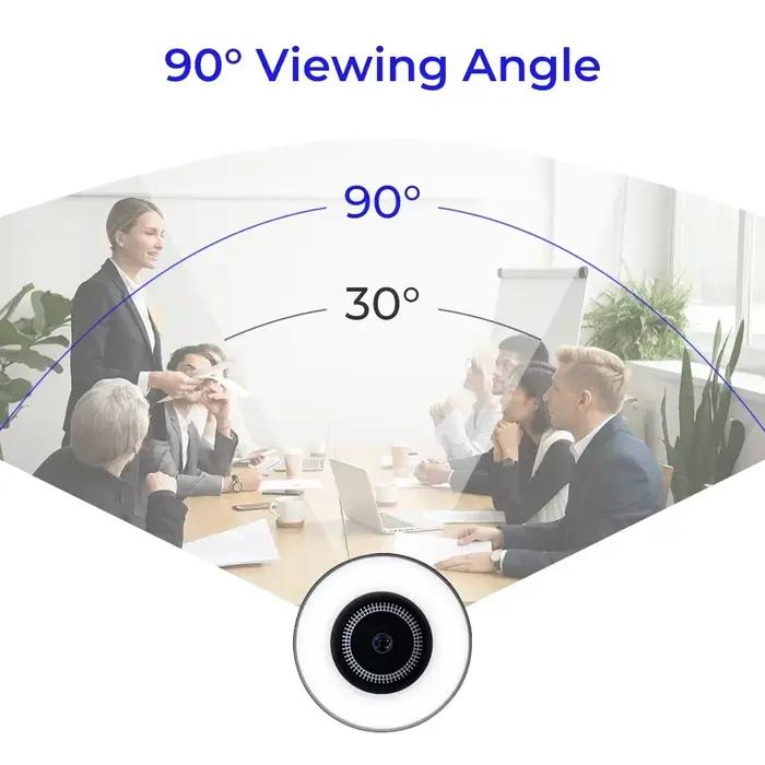 Webcam 2K mini caméra web avec microphone, caméra web pour PC, webcam 1080p, mini caméra PC, caméras USB pour ordinateur