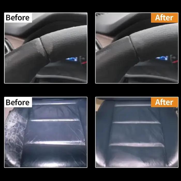 Pâte de réparation en simili cuir pour volants et sièges d'auto – Restaurer le simili cuir délavé, réparer les larmes et les rayures.