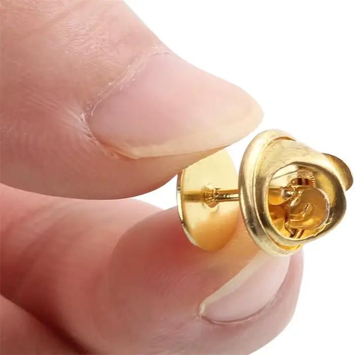 20 pièces punaises à cravate en or épingles vierges avec dos d'embrayage pour la fabrication artisanale, insignes de badges, barres de citation, épingles à jouets et fabrication de bijoux