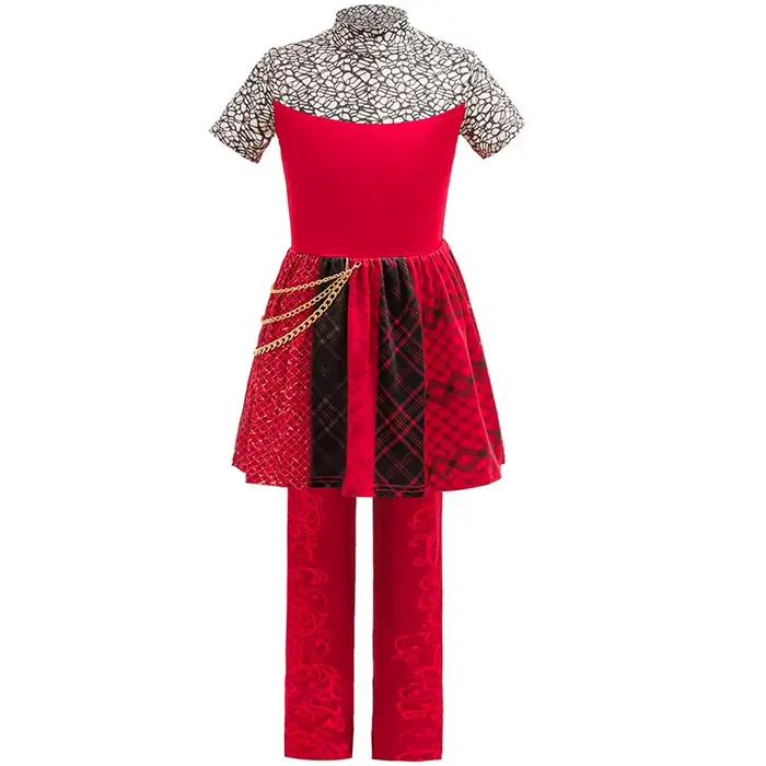Costume de cosplay pour enfants Descendants 5 Dark Fantasy, robe de princesse bleue Chloe, reine des cœurs, tenue de spectacle d'Halloween pour filles