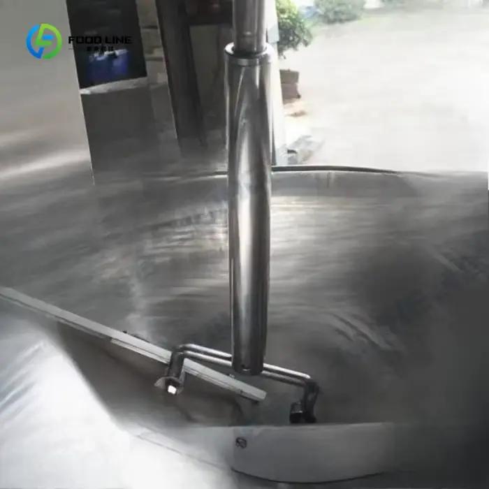 Mélangeur électrique industriel automatique pour soupe de riz cuit, ragoût de viande, marmite de cuisson avec mélangeur