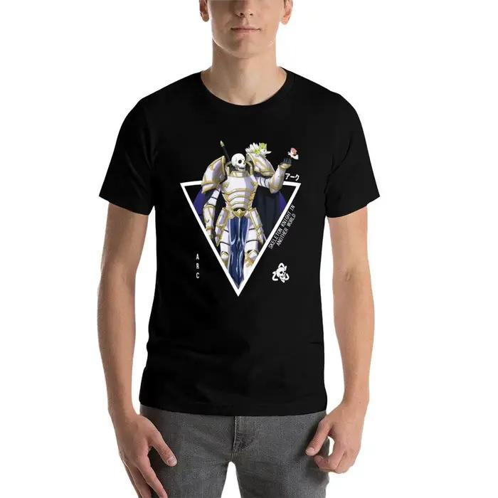 Arc Lalatoya アーク | T-shirt Skeleton Knight In Another World pour le travail en extérieur, haut à manches courtes
