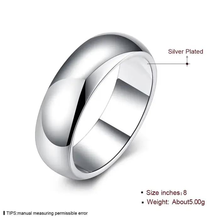 Bague en argent Sterling 925 de haute qualité, ronde et lisse, Simple, à la mode, bijoux de fête pour femmes, taille 5 6 7 8 9 10 11