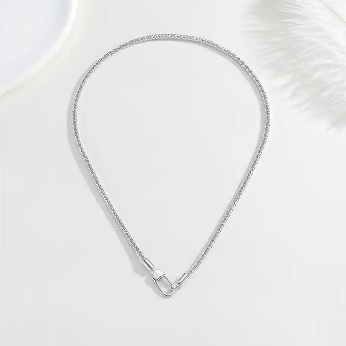 2025 Original collier innovant 925 en argent Sterling fermoir à ressort collier pop-corn Simple mode femmes collier cadeau de vacances