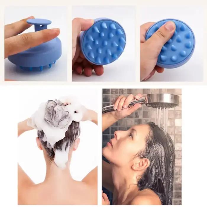 Épurateur de cuir chevelu, brosse de shampoing, masseur, peigne propre pour cuir chevelu avec poignée, brosse de lavage des cheveux, exfoliant du cuir chevelu, outils d'épurateur de tête