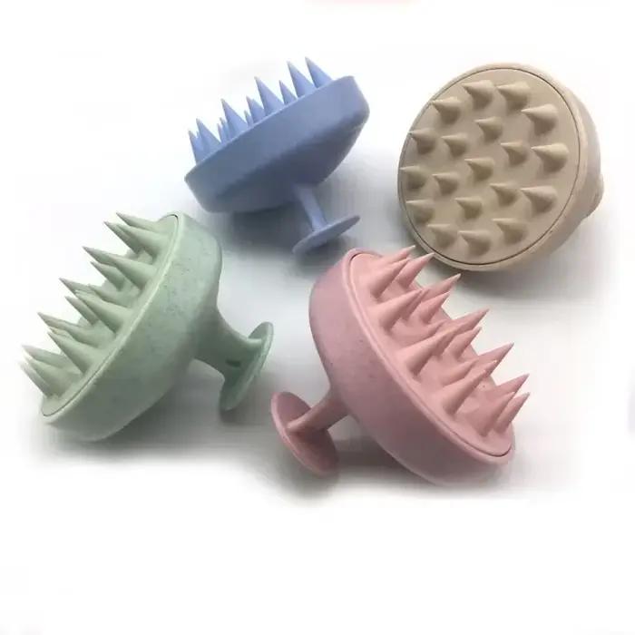 Brosse de massage pour cuir chevelu sec, nettoyage de la tête, support de massage, baume de massage doux, airbag rembourré, sans cuir chevelu, conditionnement en profondeur