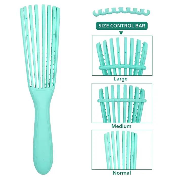 Brosse démêlante pour cheveux, brosse de massage du cuir chevelu, brosse démêlante pour cheveux bouclés et épais, brosse à cheveux Octopus pour femmes, hommes et salon