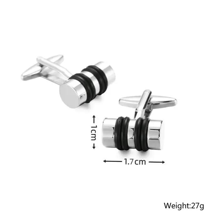 Boutons de manchette haut de gamme en matériau rouge pour pompiers, modèle design, pour chemise française, cadeau premium pour amis