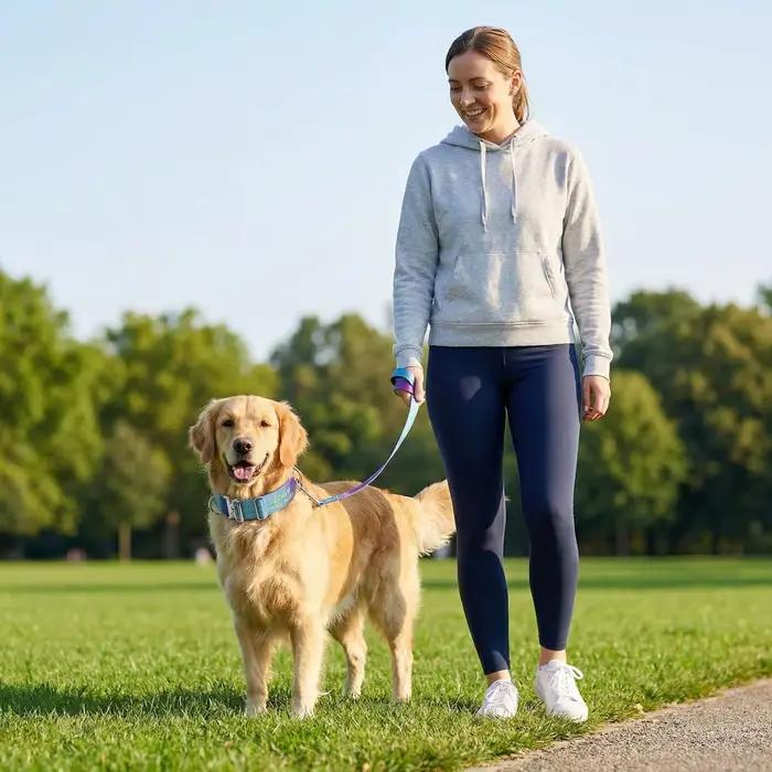 Collier pour chien personnalisé - Couleur dégradée personnalisée avec nom et numéro de téléphone brodés pour l'identification de l'animal