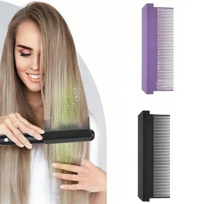 Peigne à lisser pour cheveux, peigne plat pour grands tresses, lisseur pour coiffure noueuse, 1 pièce