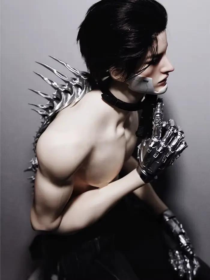 ZHUHE Le collier Spiny Spine dans le style néo-gothique est un accessoire de bijoux pour hommes et femmes et un cadeau de fête