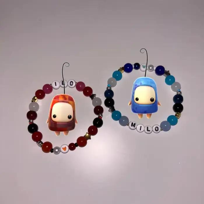 Ensemble de bracelets faits à la main Ilomilo 2 en 1, inspiré de Song "Ilomilo" et des jeux
