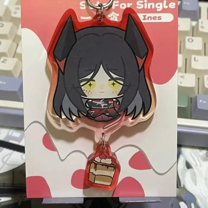 Porte-clés créatif en acrylique Arknights Nightingale Skadi Amiya SilverAsh, pendentif pour sac à dos d'étudiant, décoration exquise