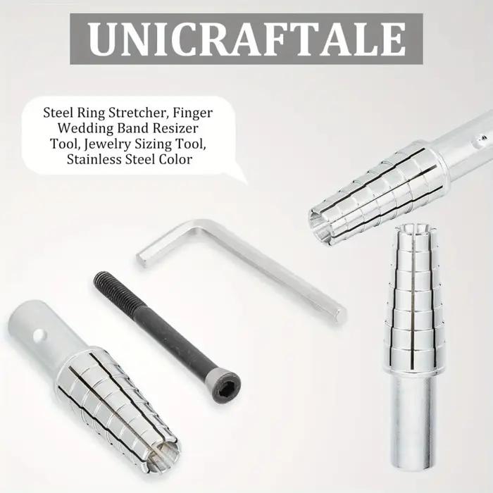 Kit d'agrandissement de bagues avec axe central, outil de modification de taille réglable 7-14 pour le façonnage et la réparation de bagues, outils d'artisanat