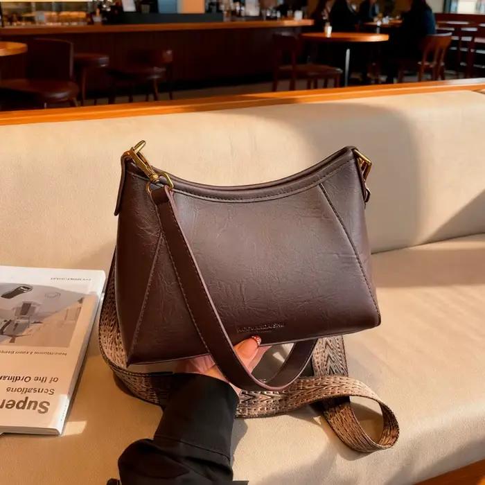 Sac en cuir pour femmes, sac à bandoulière polyvalent de haute qualité et portefeuille à bandoulière Chic et Compact, transport quotidien 2026