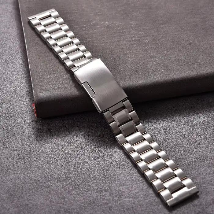 Bracelet de montre en acier inoxydable pour hommes et femmes, étanche, à dégagement rapide, 14/16/18/19/20/21/22/23/24mm, bracelets métalliques