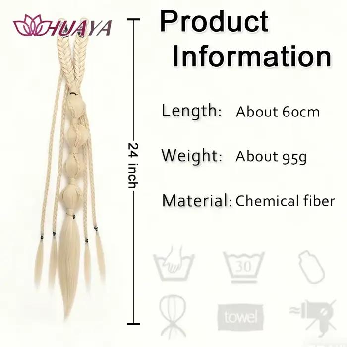 Perruque synthétique tressée de style bohème avec clip BB, légère et pratique, adaptée à un usage quotidien pour les femmes