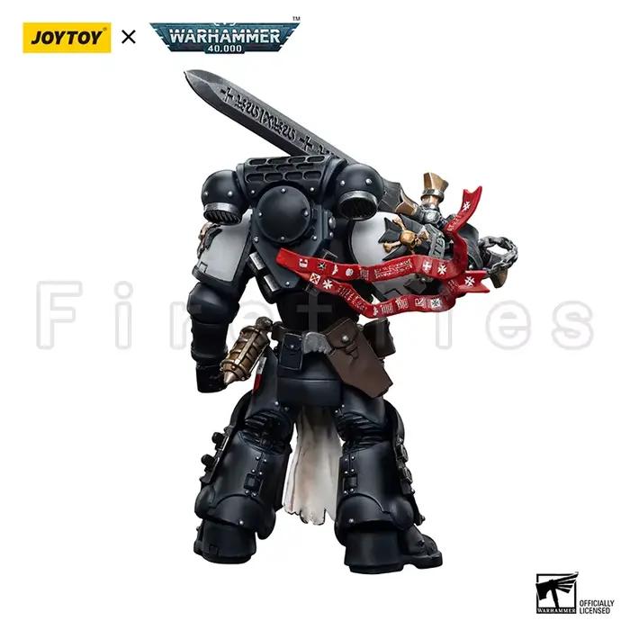 JOYTOY – figurine d'action 40K, Champion des templiers noirs de l'empereur, la vengeance de Bayard, Version réédition, modèle animé, jouet, 1/18