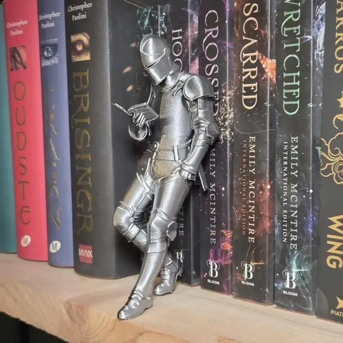 Figurine de chevalier médiéval blindé pour coin lecture, décoration de bibliothèque fantastique, cadeau unique pour les lecteurs