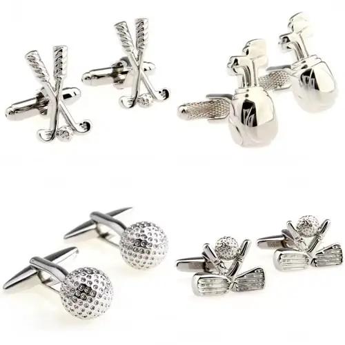Boutons de manchette de Golf à la mode, 1 paire, expédition, grande Promotion