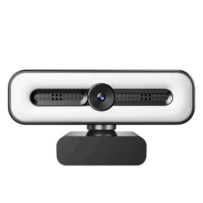 Webcam 4K avec lumière pour PC/ordinateur portable 1080P 2K HD caméra de Streaming Webcam de vidéoconférence de bureau pour cours en ligne