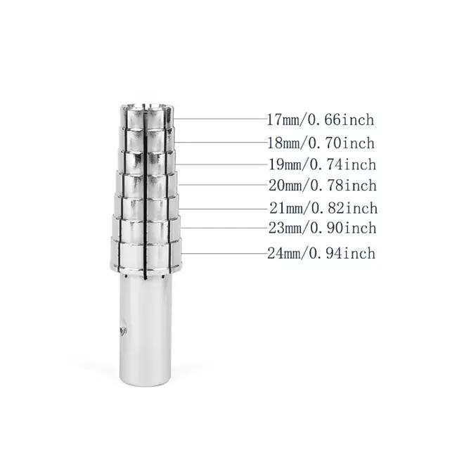 Kit d'agrandissement de bagues avec axe central, outil de modification de taille réglable 7-14 pour le façonnage et la réparation de bagues, outils d'artisanat