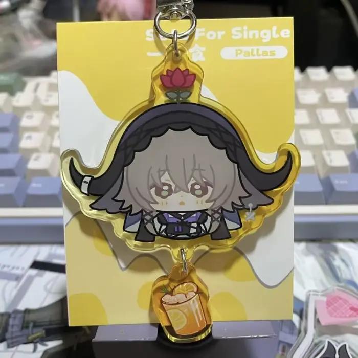 Porte-clés créatif en acrylique Arknights Nightingale Skadi Amiya SilverAsh, pendentif pour sac à dos d'étudiant, décoration exquise