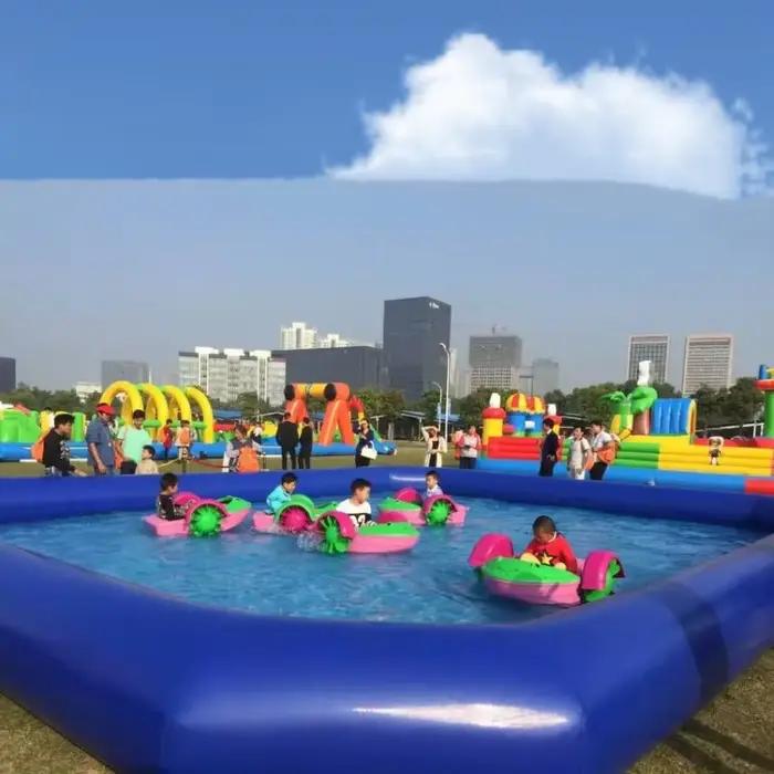 Piscine extérieure au-dessus de piscine piscine en PVC pour parc aquatique sol gonflable grande piscine gonflable