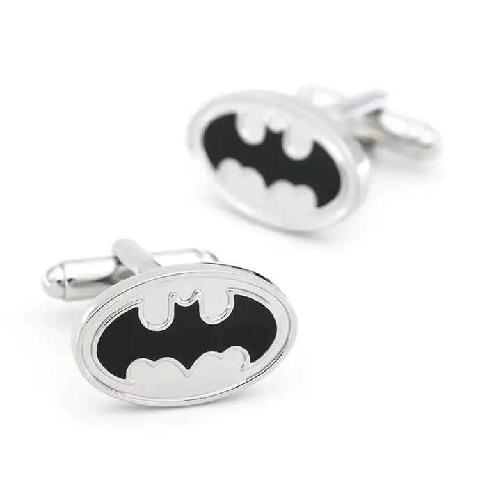 Boutons de manchette chauve-souris Design super-héros pour hommes
