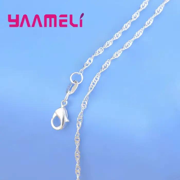 Grande Offre Ensemble de colliers à maillons en argent Sterling 925 véritable, mélange de 20 Styles, 18 pouces, chaînes + fermoirs à langosta, commande d'échantillon, 20 pièces