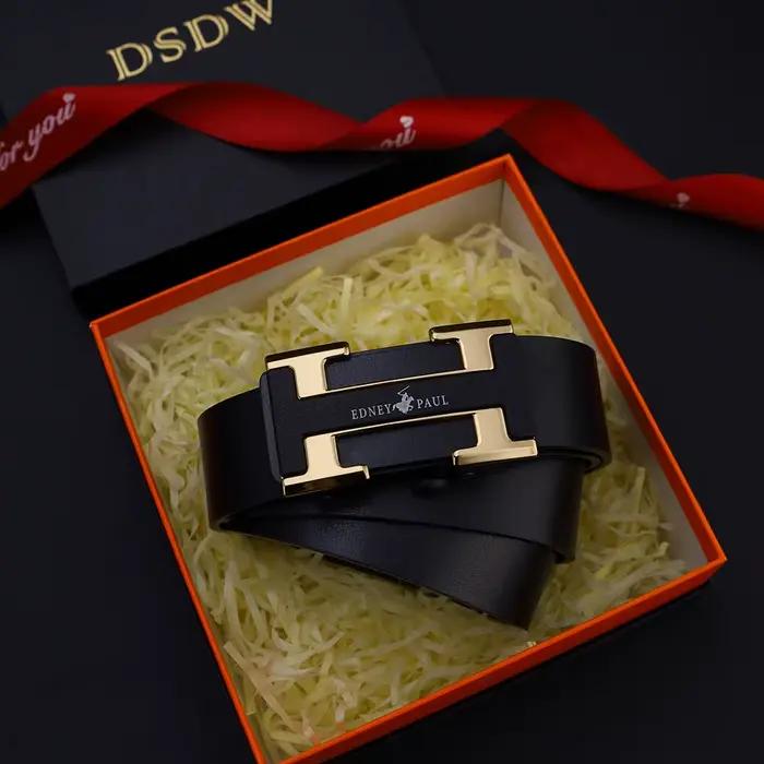 Ceinture en cuir élégante pour homme, ceintures tendance pour la vie quotidienne, les loisirs, les fêtes, les festivals, le travail et les affaires, boucle automatique