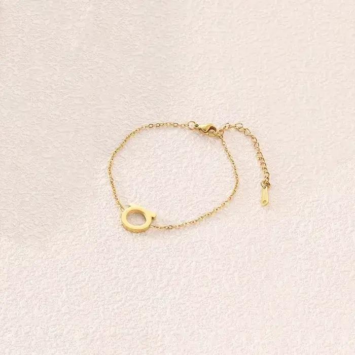 Ensemble de boucles d'oreilles et collier minimaliste en forme de D en acier titane, chaîne de clavicule plaquée pour femmes, Style tendance personnalisé