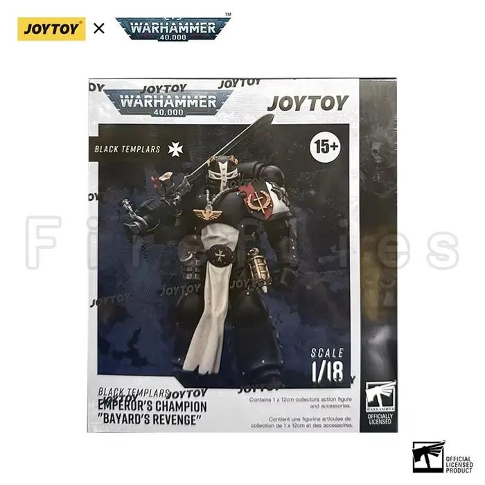 JOYTOY – figurine d'action 40K, Champion des templiers noirs de l'empereur, la vengeance de Bayard, Version réédition, modèle animé, jouet, 1/18