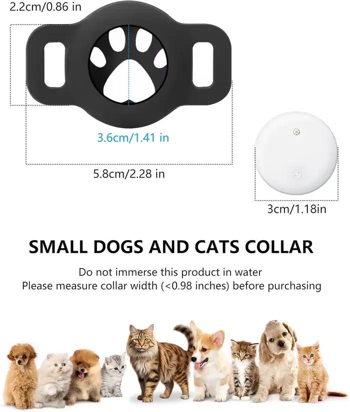 Traceur GPS pour animaux de compagnie à distance, étanche, alerte de mouvement, collier anti-perte, localisateur mondial pour chien et chat, compatible avec l'application Google Find My pour Android