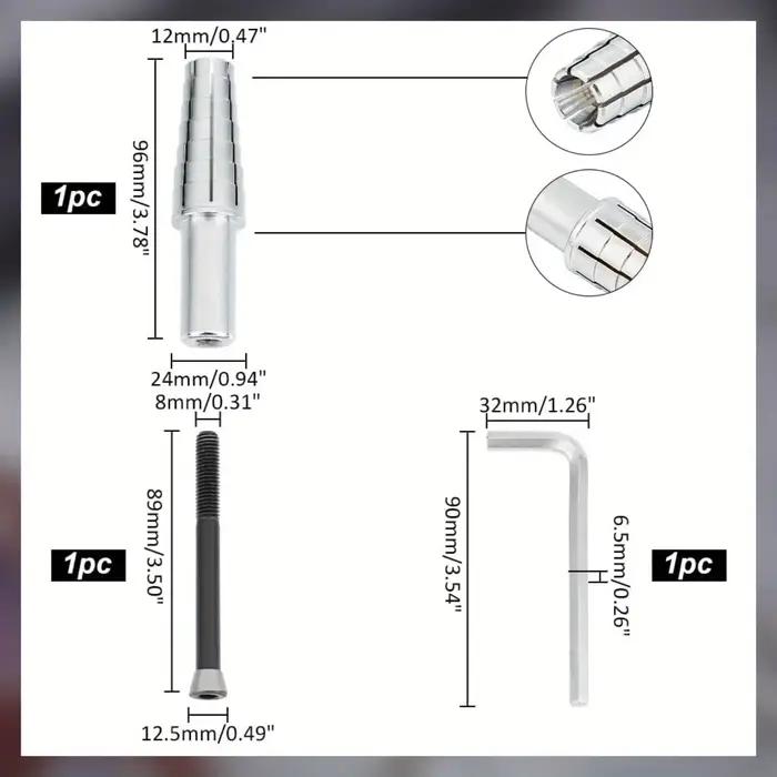 Kit d'agrandissement de bagues avec axe central, outil de modification de taille réglable 7-14 pour le façonnage et la réparation de bagues, outils d'artisanat