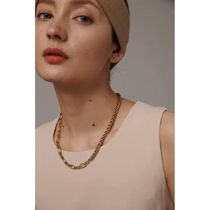 Yhpup – collier chaîne en acier inoxydable 316L