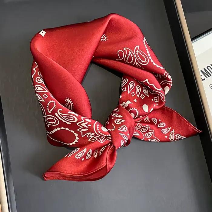 100% véritable Foulard en soie femmes col carré cravate poignet châles enveloppes pour dames Foulard foulards Pashmina femme Hijab Bandana bufanda